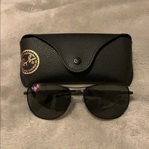 Men’s RayBans Aviator Sunglasses Black